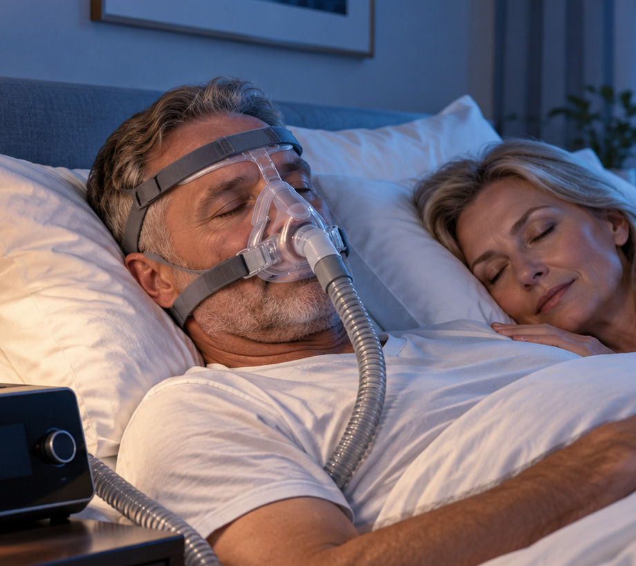 Первая ночь пациента с CPAP-маской дома